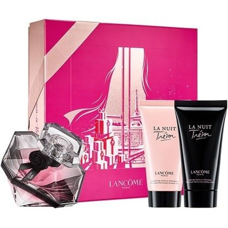 LANCOME Tresor La Nuit 50ml EDP + kūno losjonas 50ml + dušo želė 50ml