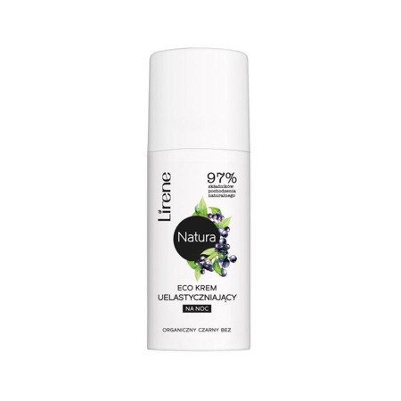 LIRENE Natura Eco elastingas naktinis kremas Ekologiškas šeivamedžio uogų kremas 50ml