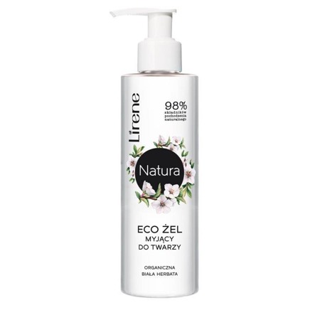 LIRENE Natura Eco veido prausimosi gelis Baltoji arbata 150ml