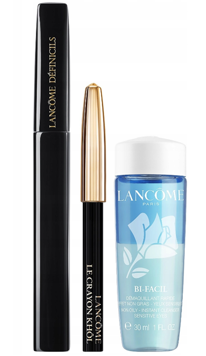 Lancome Definicils blakstienų tušas 01 Noir Infini 6,5ml + Khol 01 Noir 0,7g + Bi-Facil 30ml