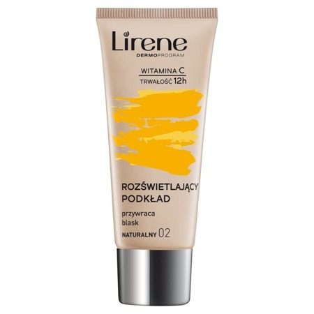 Lirene Šviečiantis makiažo pagrindas, atkuriantis odos spindesį 02 Natural 30ml