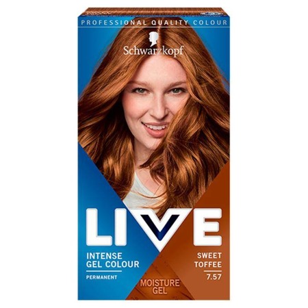 Live Intense Gel Colour geliniai plaukų dažai 7.57 Sweet Toffee