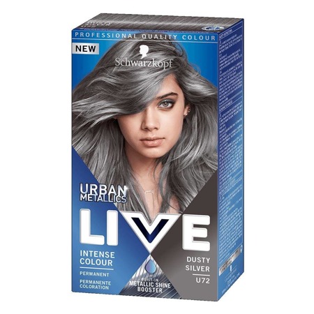 Live Urban Metallic plaukų dažai U72 Dusty Silver