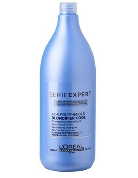 L'oreal Professionnel Serie Expert Blondifier Cool Shampoo Neutralizuojantis šampūnas šaltiems šviesiems atspalviams 1500ml