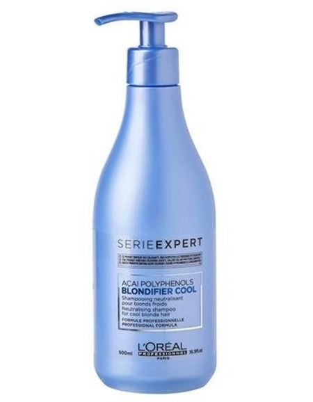 L'oreal Professionnel Serie Expert Blondifier Cool Shampoo neutralizuojantis šampūnas šaltiems šviesiems atspalviams 500ml