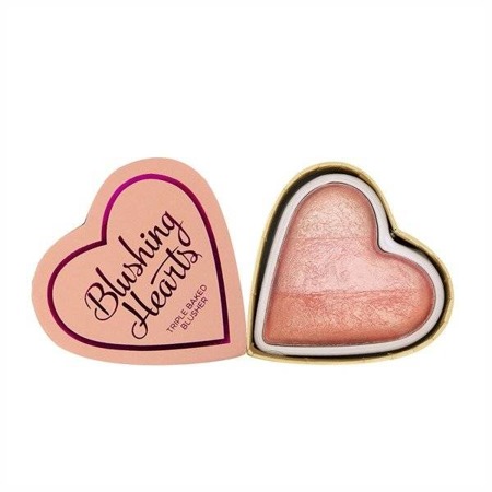 MAKEUP REVOLUTION Triple Baked Blusher Blusher Blushing Hearts Peachy Pink Kisses 10g