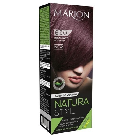 MARION Natura Styl Color 630 Intensyvi bordo spalva 80ml