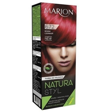 MARION Natura Styl Color 672 Vyno raudona 80ml