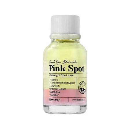 MIZON_Pink Spot Overnight Spot Care serumas su pudra, skirtas vietiniam naudojimui nuo spuogų 19ml