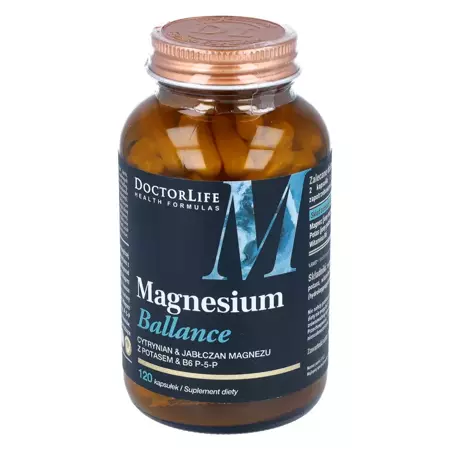 Magnesium Ballance magnio citratas ir malatas 240mg maisto papildas 120 kapsulių