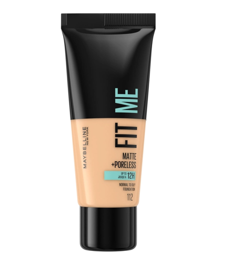 Maybelline Fit Me Foundation matinis veido gruntas 112 Soft Beige 30ml