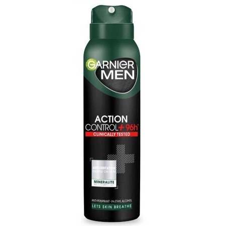 Men Action Control+ kliniškai patikrintas antiperspirantas purškalas 150ml