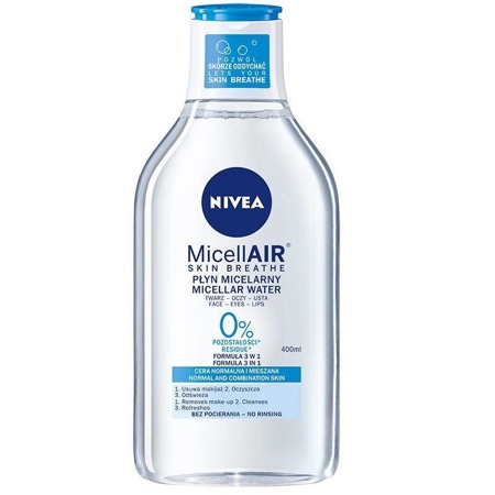 MicellAir Skin Breathe odos priežiūros micelinis losjonas normaliai ir mišriai odai 400ml