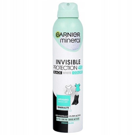 Mineral Invisible Protection Fresh Aloe purškiamas antiperspirantas 250ml