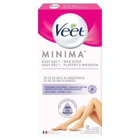 Minima Easy-Gel kojų ir kūno vaško pleistrai 12vnt.