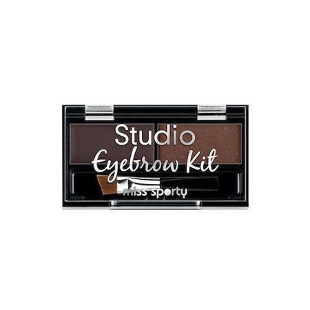 Miss Sporty Studio Eyebrow Kit antakių makiažo paletė 001 Medium Brown 1,1g