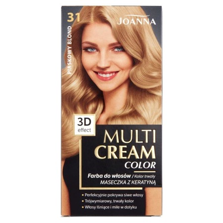 Multi Cream Color plaukų dažai 31 Smėlio blondinė