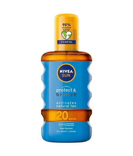 NIVEA Sun Protect & Bronze įdegį skatinantis aliejus SPF20 200ml