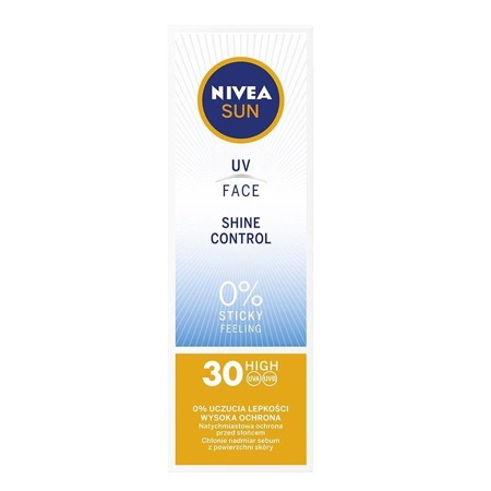 NIVEA Sun UV Face Shine Control matinis veido kremas SPF30 50ml