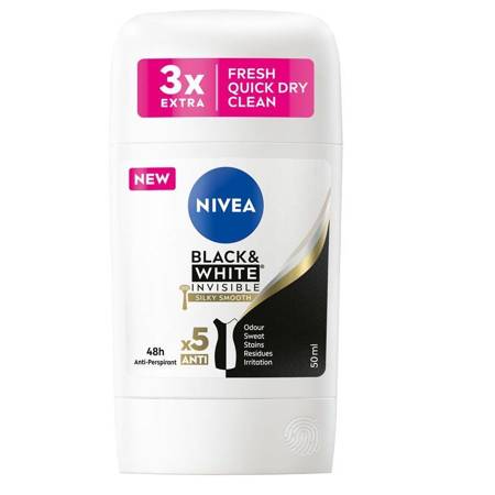 NIVEA_Black&White Invisible Silky Smooth antiperspirantas 50ml