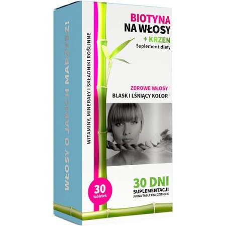 NOBLE HEALTH Biotinas plaukams + silicis 30 tablečių