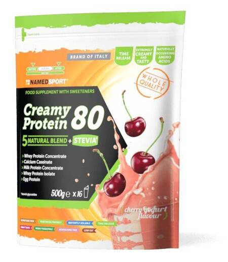 Namedsport Creamy Protein Baltymų papildas su vyšnių ir jogurto skonio baltymais 500g