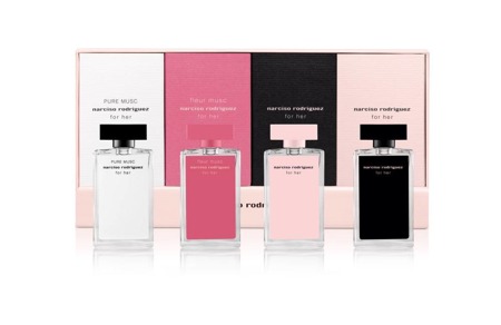 Narciso Rodriguez For Her Mini Pure Musc EDP 7.5ml + EDT 7.5ml + EDP 7.5ml + Fleur Musc EDP 7.5ml