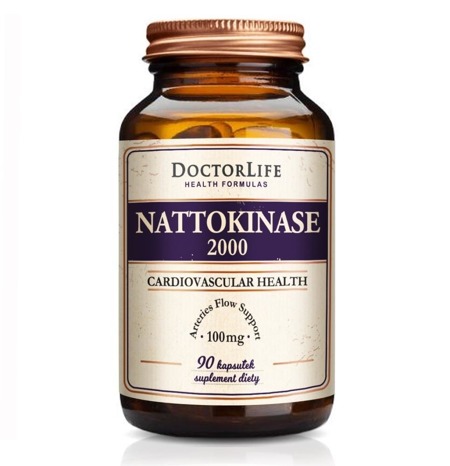 Nattokinazė 2000 100mg papildoma dieta 90 kapsułek