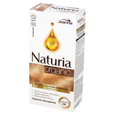 Naturia Naturia Organic pielęgnująca farba do włosów bez amoniaku i PPD 310 Słoneczny