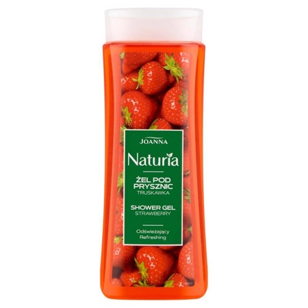 Naturia gaivinanti dušo želė Strawberry 300ml