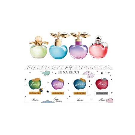 Nina Ricci Miniaturki Bella Edt 4ml + Luna Blossom Edt 4ml + Luna Edt 4ml + Nina Edt 4ml