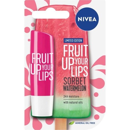 Nivea Fruit Up Your Lips pielęgnująca pomadka do ust Sorbet Watermelon 4,8g