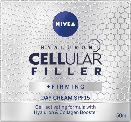 Nivea Hyaluron Cellular Filler + Visible Firming SPF15 dieninis kremas nuo raukšlių 50ml