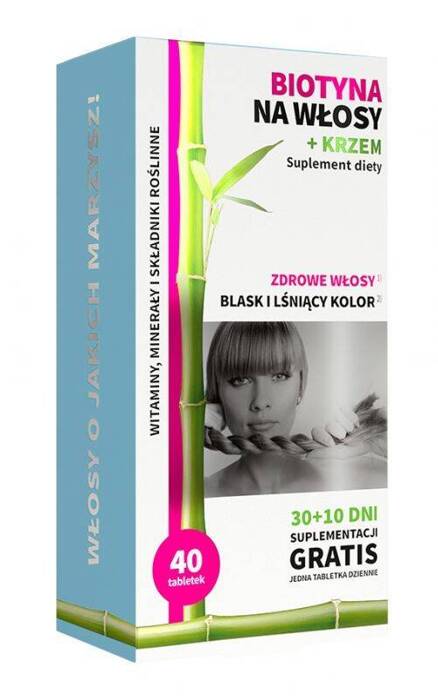 Noble Health Biotinas plaukams + silicis 40 tablečių