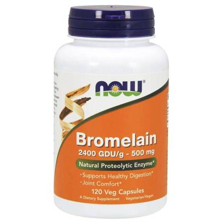 Now Foods Bromelainas 500mg 120 kapsulių