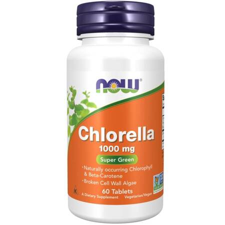 Now Foods Chlorella 1000 mg 60 tablečių