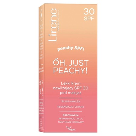 Oh Just Peachy! lekki krem nawilżający SPF30 pod makijaż 50ml