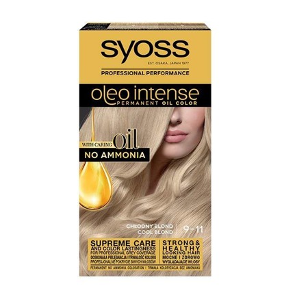 Oleo Intense ilgalaikis plaukų dažymas su aliejais 9-11 Cool Blonde