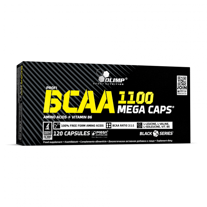 Olimp BCAA Mega Caps 120 kapsulių