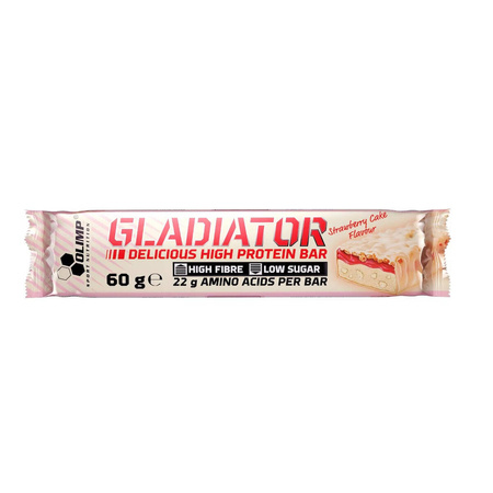 Olympus Gladiator High Protein Bar 60g braškių skonio