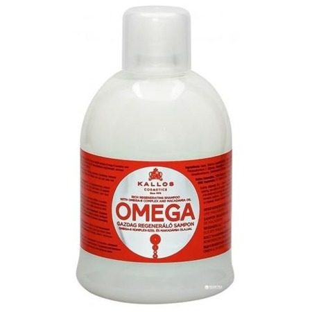 Omega Rich regeneruojantis šampūnas su omega-6 kompleksu ir makadamijos aliejumi regenerujący szampon z kompleksem omega-6 i olejem makadamia 1000ml