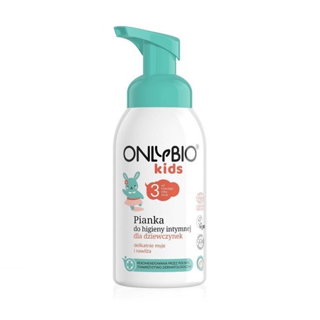 OnlyBio Kids intymios higienos putos mergaitėms nuo 3 metų 300ml