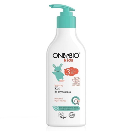 OnlyBio Kids švelnus kūno prausiklis nuo 3 metų amžiaus 300ml