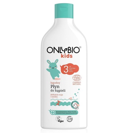 OnlyBio Kids švelnus vonios losjonas nuo 3 metų amžiaus 500ml