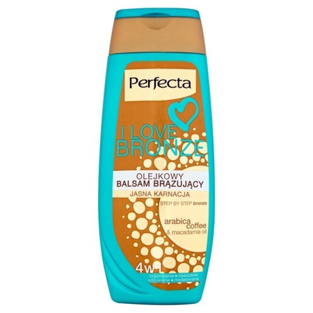 PERFECTA I Love Bronze balzamas brązujący olejkowy 4w1 do jasnej karnacji 250 ml