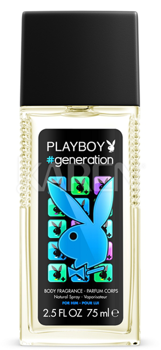 PLAYBOY Generation Men DEO purškiamasis stiklas 75ml