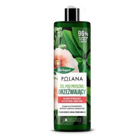 POLANA_Orzeźwiający żel pod prysznic Zielona Herbata + Malwa 400ml