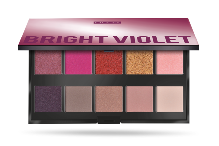 PUPA Makeup Stories akių šešėlių paletė 003 Bright Violet 18g