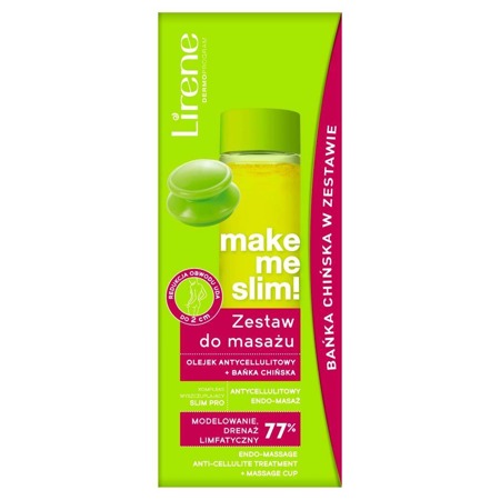 Padarykite mane liekną! masažo rinkinys anticeliulitinis aliejus 100ml + kinų burbulas