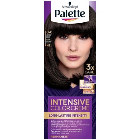 Palette Intensive Color Kreminiai plaukų dažai N2 Tamsiai rudi